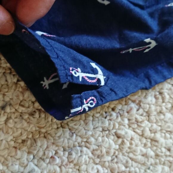 CREWCUTS navy Anchors Blouse Size 6-7Y - Picture 7 of 10